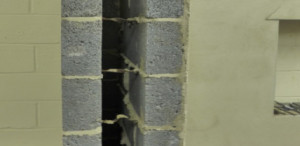 An example of ties between the cavity wall